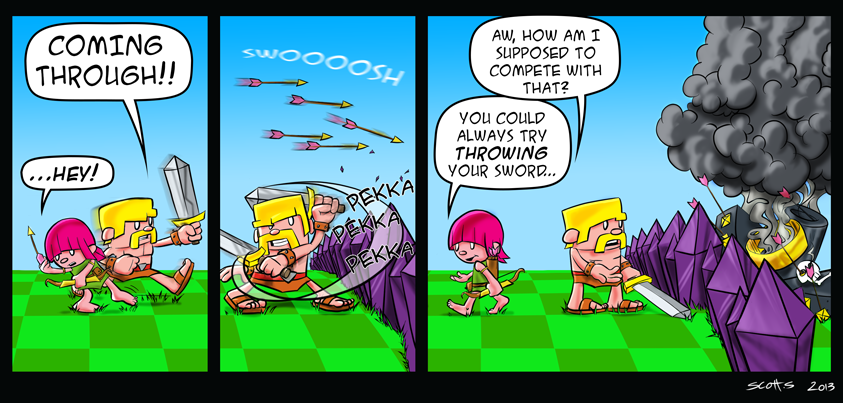 bd scott summers clash of clans barbare archer pk