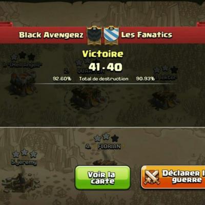 Black Avengerz vs Les Fanatics tournoi FF 2 CoC