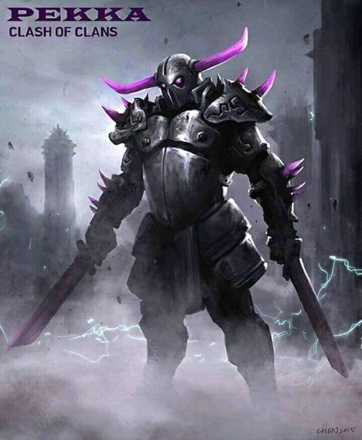 fan art pekka chen2015 clash of clans