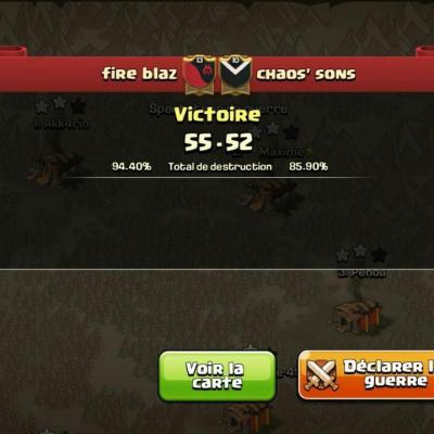 fire blaz vs chaos' sons tournoi FF 2 CoC