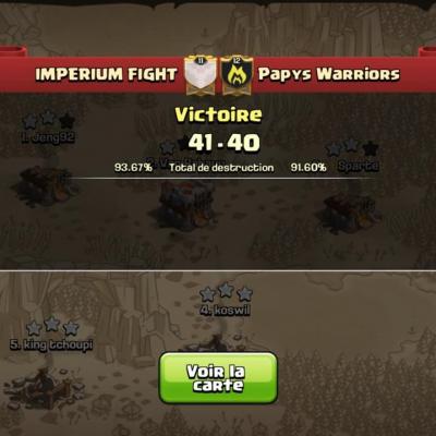 IMPERIUM FICHT vs Papys Warriors tournoi FF 2 CoC