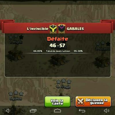 L'invincible vs GABALES tournoi FF 2 CoC