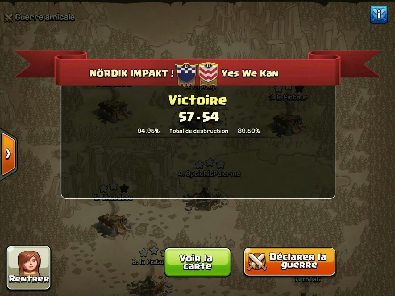 Nordik impakt vs Yes We Kan tournoi FF 2 CoC