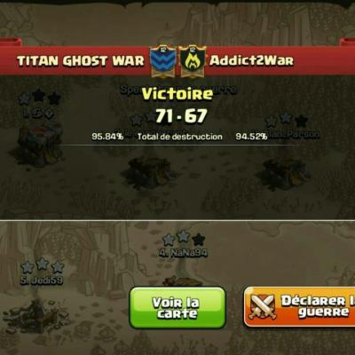 TITAN GHOST WAR vs Addict2War tournoi FF 2 CoC
