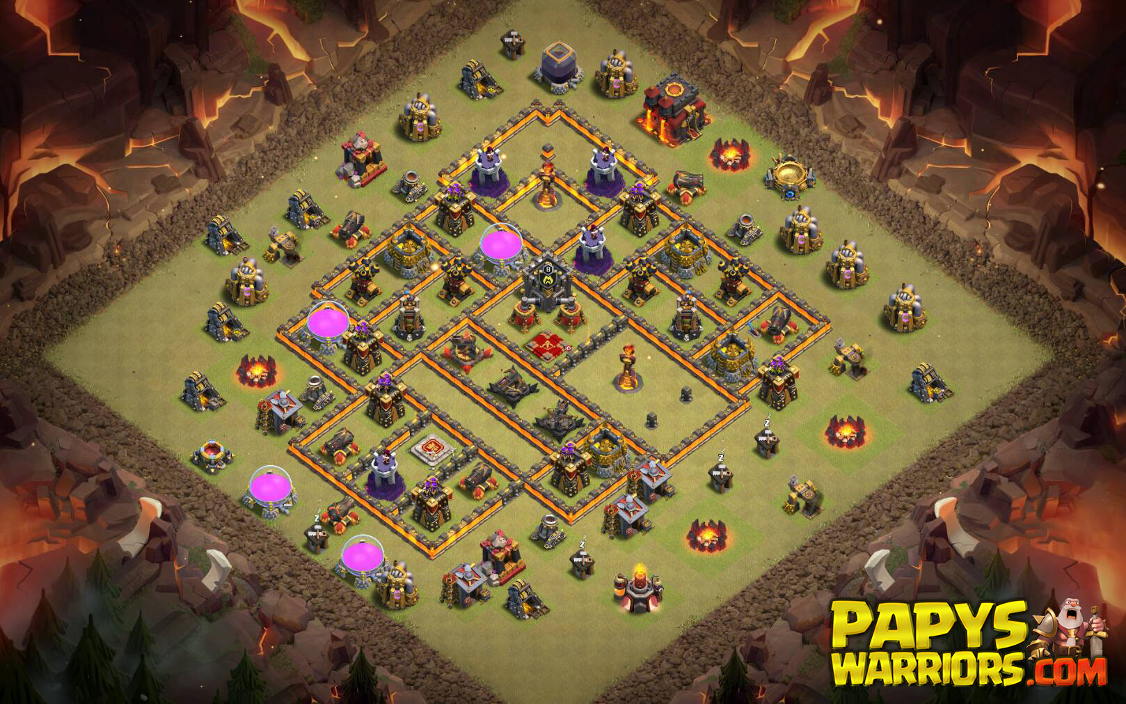 WAR BASE TH10 PAPYS WARRIORS 1