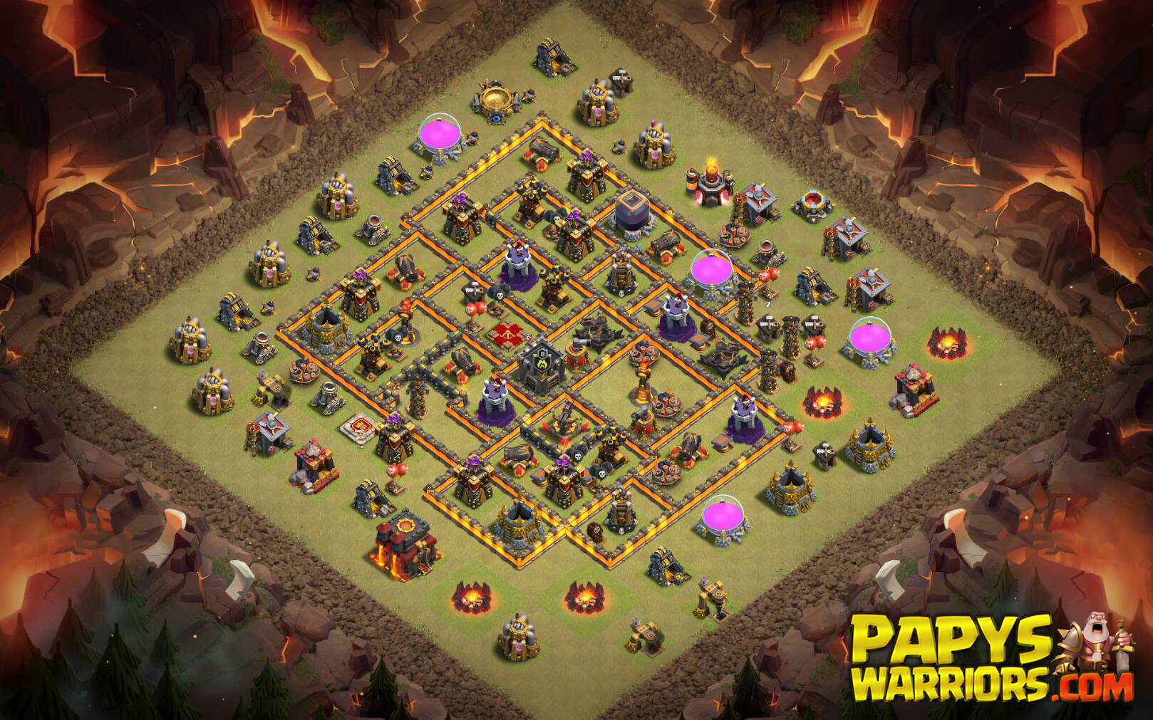 WAR BASE TH10 PAPYS WARRIORS 2