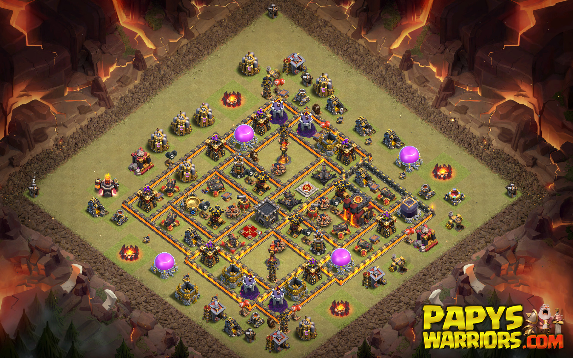 WAR BASE TH10 PAPYS WARRIORS 4