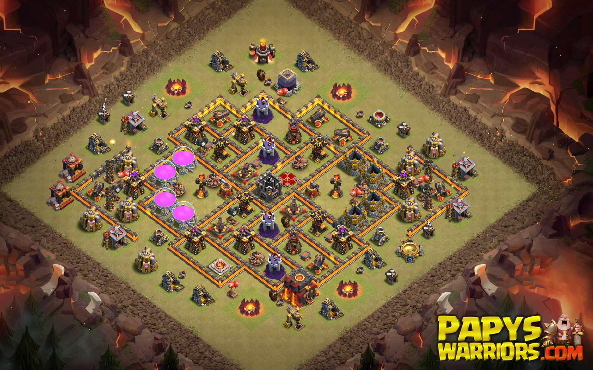 WAR BASE TH10 PAPYS WARRIORS 5