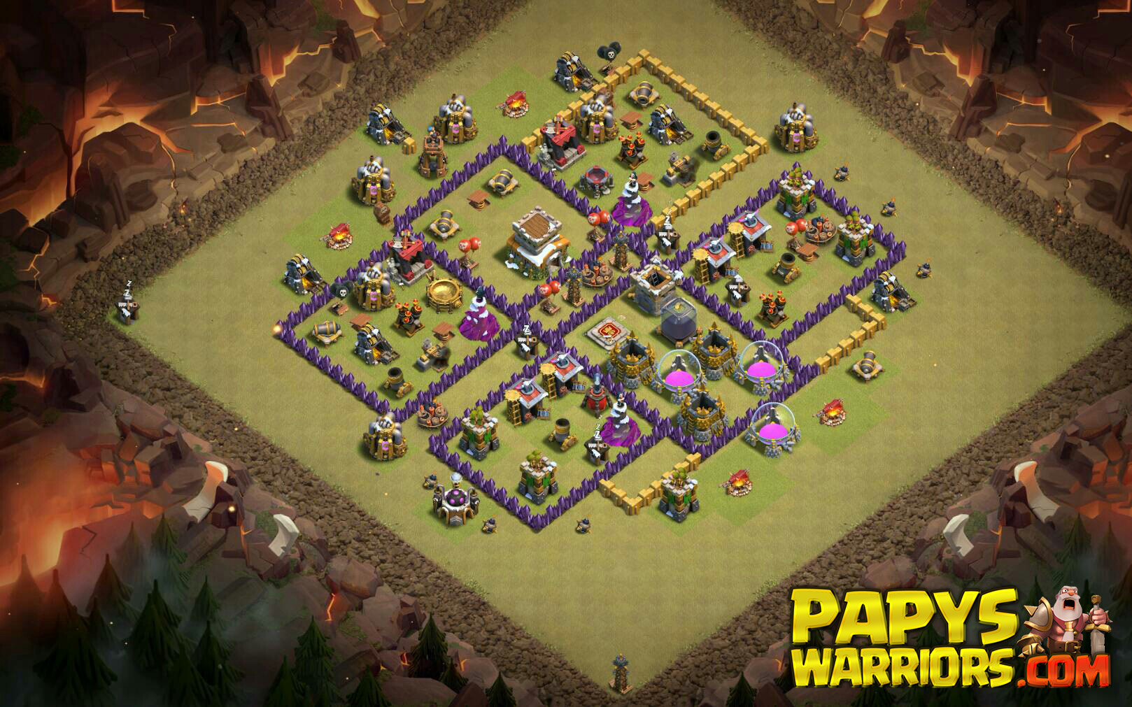 WAR BASE TH8 PAPYS WARRIORS 1