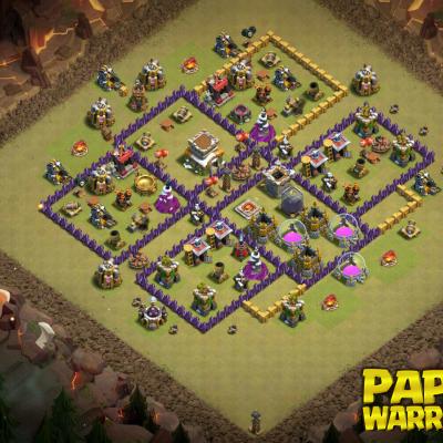 WAR BASE TH8 PAPYS WARRIORS 1