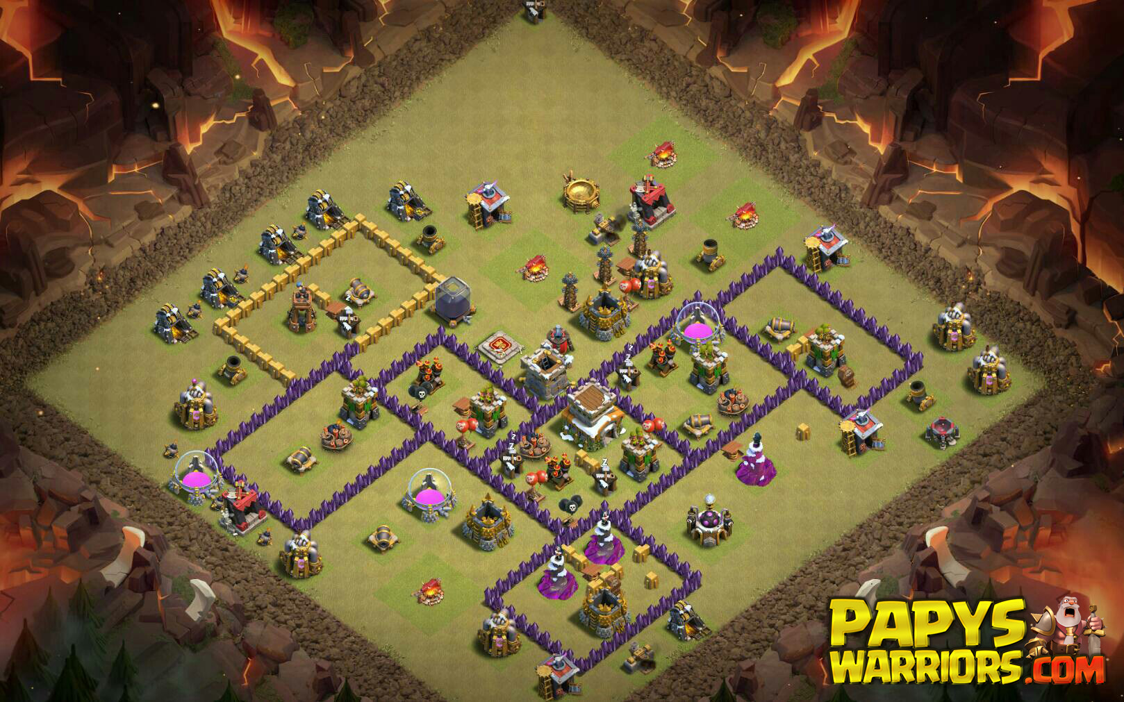 WAR BASE TH8 PAPYS WARRIORS 2