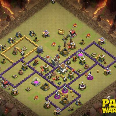 WAR BASE TH8 PAPYS WARRIORS 2