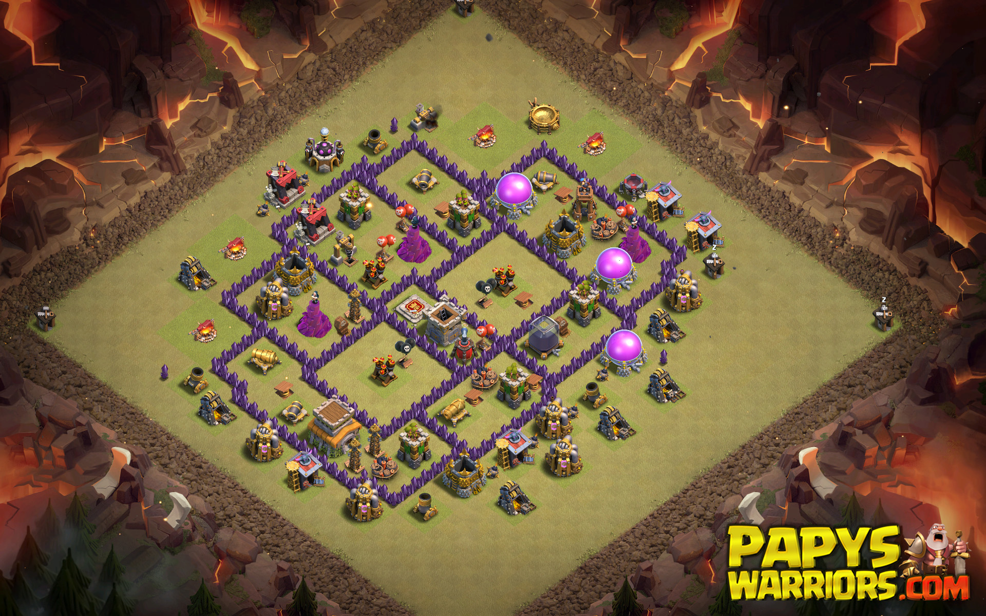 WAR BASE TH8 PAPYS WARRIORS 3