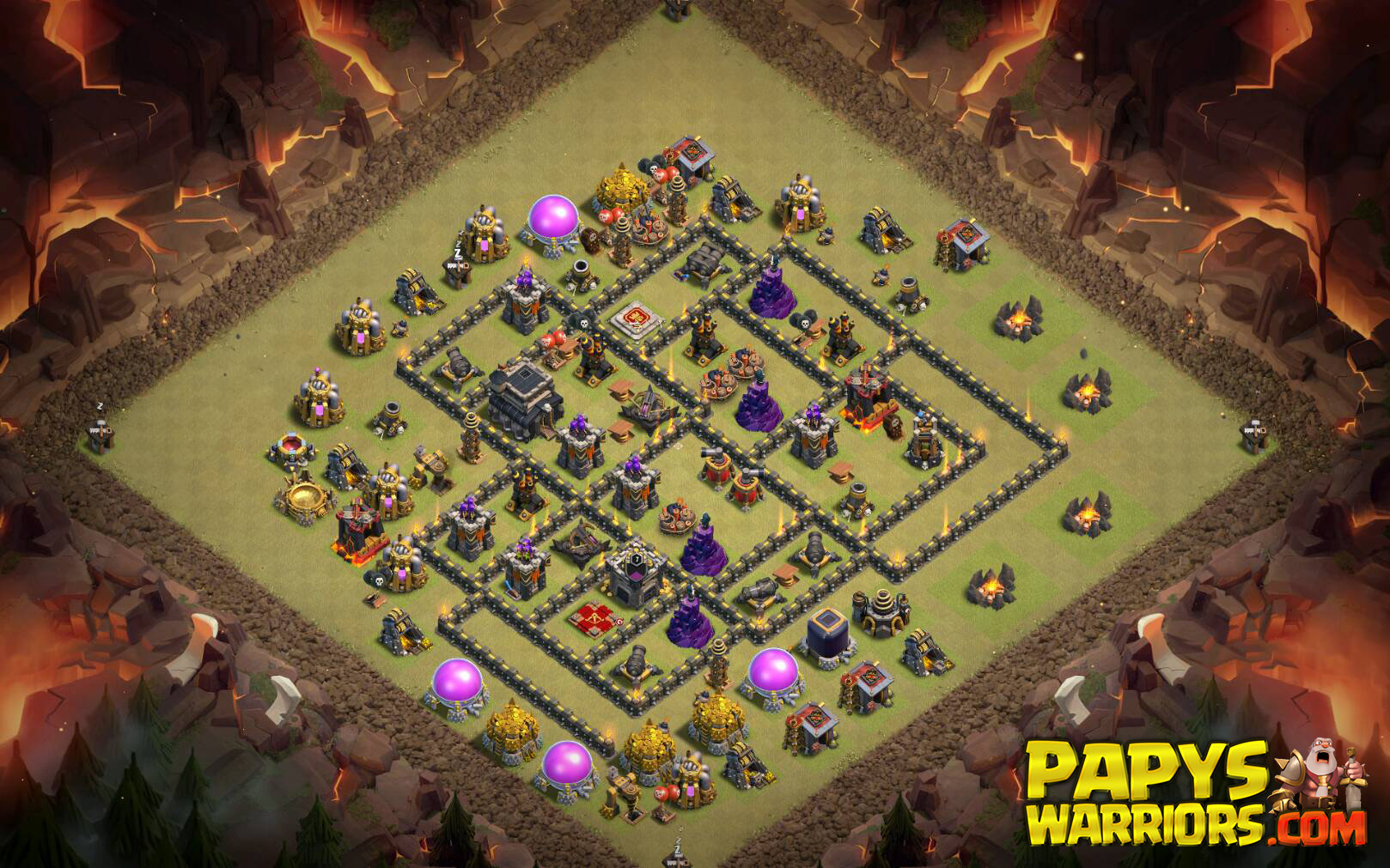 WAR BASE TH9 PAPYS WARRIORS 1