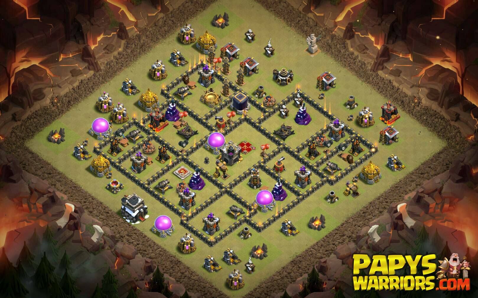 WAR BASE TH9 PAPYS WARRIORS 9