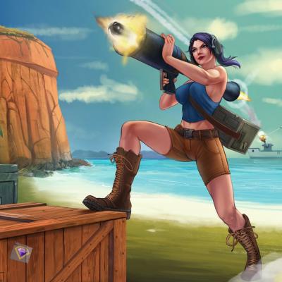 Zooka Boom Beach Evulchibi fan art