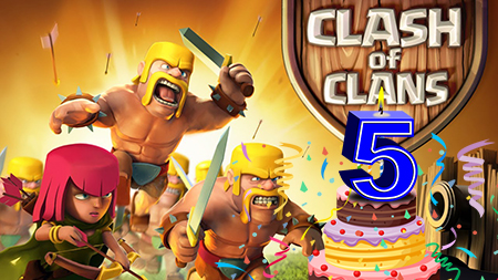 5 ans sortie anniversaire clash of clans ios