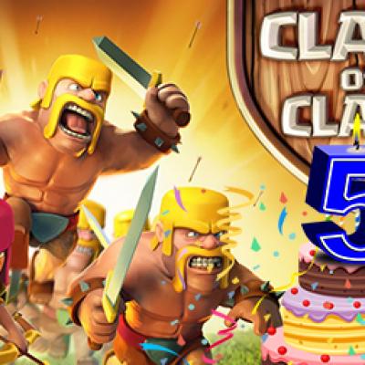 5 ans sortie anniversaire clash of clans ios