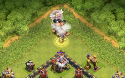 Anti aqh mine chercheuse piege aerien clash of clans