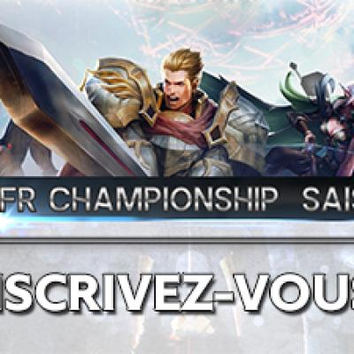 Arena of valor france championnat inscription s1