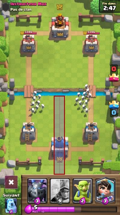 Armee squelettes diviser clash royale