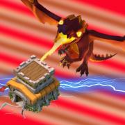 Attaque facile hdv 8 full dragons 3 etoiles logo 1