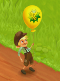 Ballon jaune bonus tom hay day