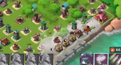 Boom beach chemin fumigene qg compo full guerrier