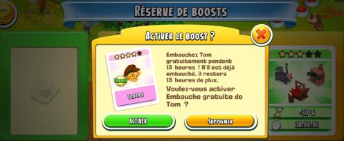 Boost rose activer tom gratuit capture hay day