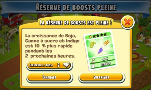 Boosts reserve pleine capture hay day