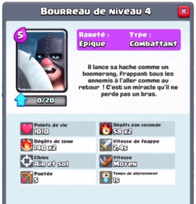 Bourreau nouvelle carte epique clash royale sneak peek