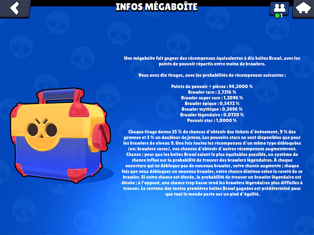 Brawl stars megaboite drop rate