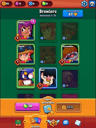 Brawlers personnages brawl stars