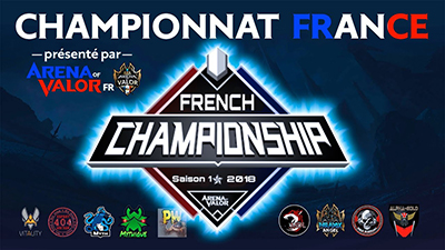 Championnat france arena of valor aov fr