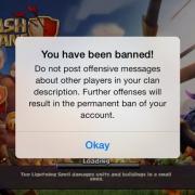 Clash of clans banned banni a vie