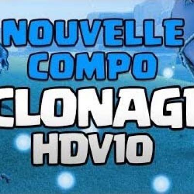 Clash of clans compo clonage hdv10