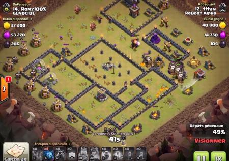 Clash of clans compo mobal squelettique etape 5