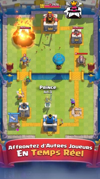 Clash royale jeu mobile carte strategie temps reel