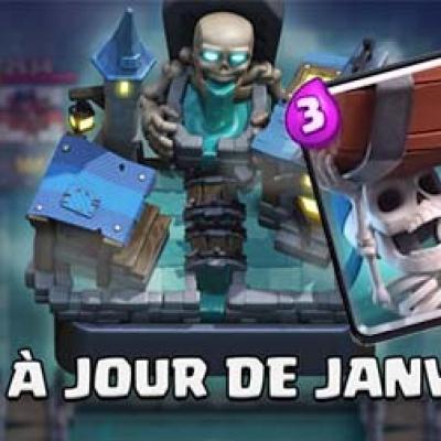 Clash royale mise a jour janvier sapeur