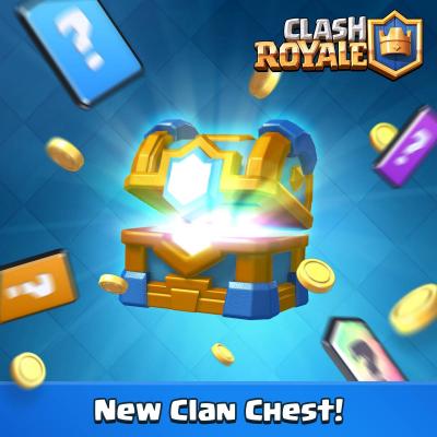 Coffre de clan couronne clash royale sneak peek