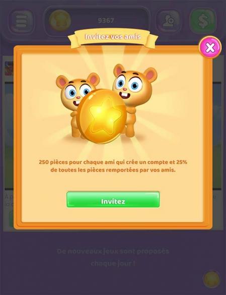 Coin pop invitez ami