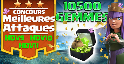 Concours meilleures attaques clash of clans