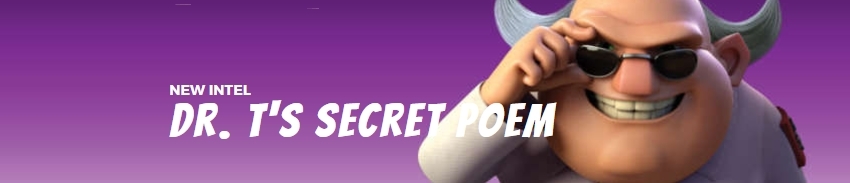 Doctor t nouvelle info poeme secret boom beach