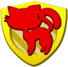 Embleme symbole motif chat rouge papys farmers hay day
