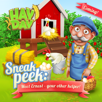 Ernest sneak peek hay day ouvrier agricole