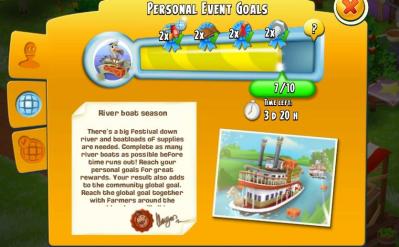 Evenement bateaux hay day