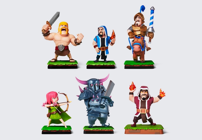 Figurines pack clash boutique supercell