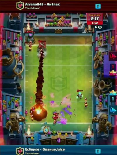 Gameplay touchdown clash royale