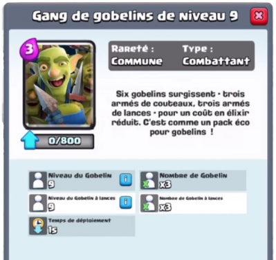 Gang gobelin nouvelle carte commune clash royale sneak peek