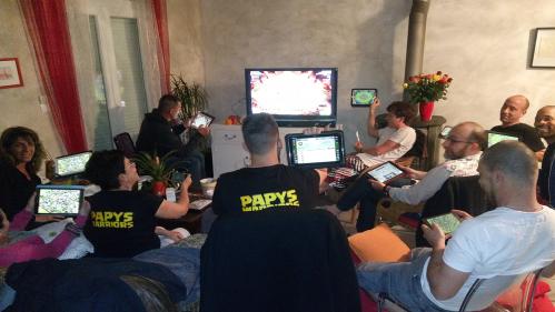 Gdc irl papys warriors clash of clans grand ecran